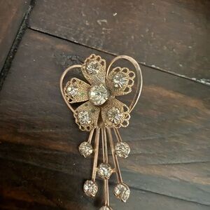 Elegant Gold and Silver Brooch